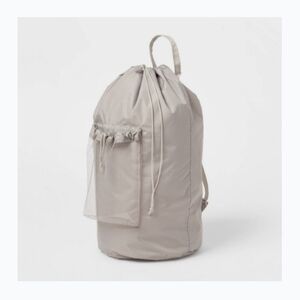 Stylish Beige Drawstring Backpack